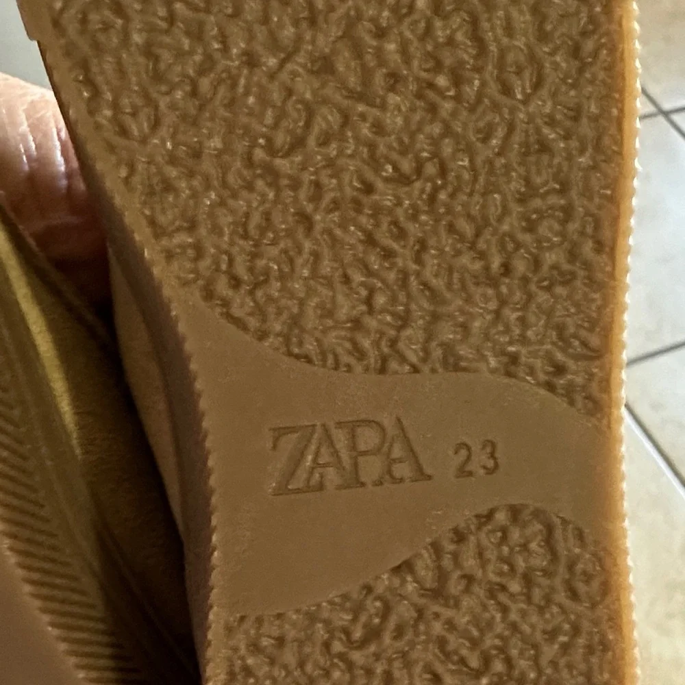 Zara Kids Tan Moccasins